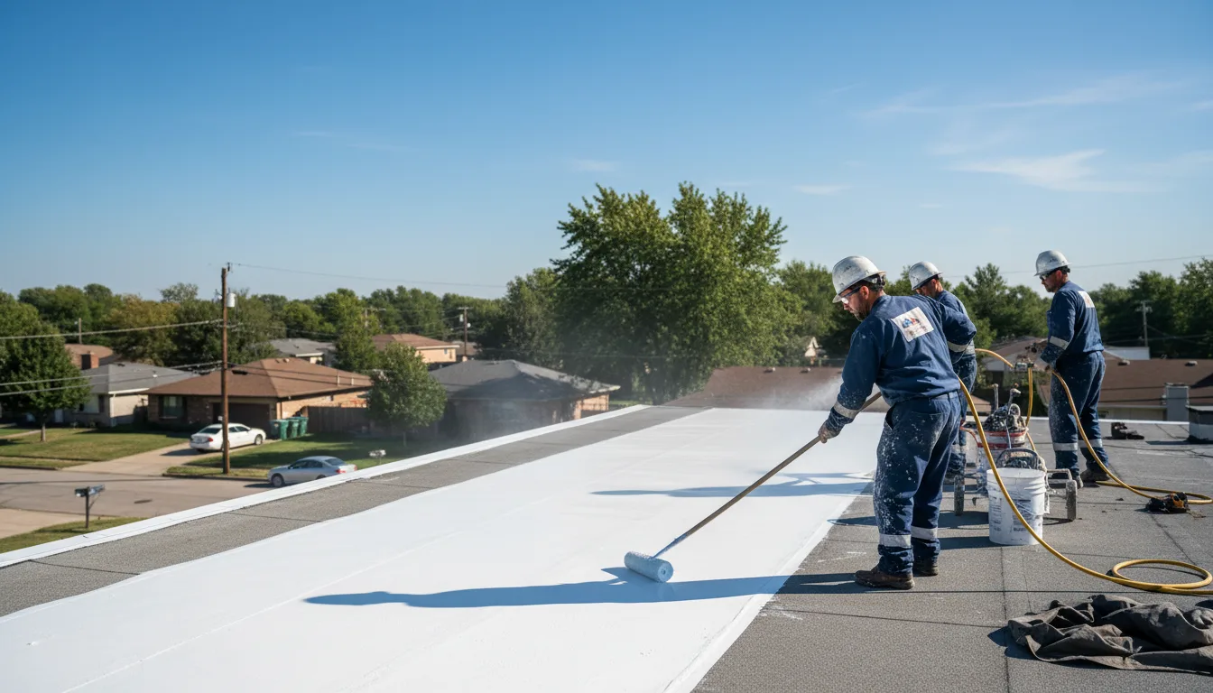 Commercial roof coating in Lemont, IL near me